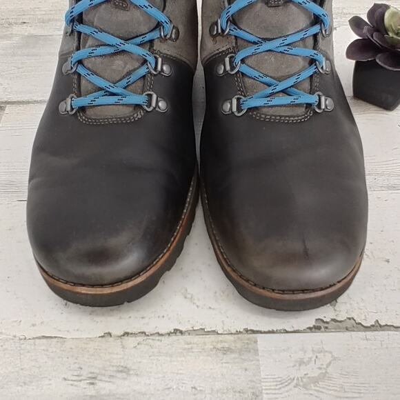 Ugg Halfdan Black/Grey Leather Waterproof Chukka Lace Up Winter Boots Size 13 main image 7